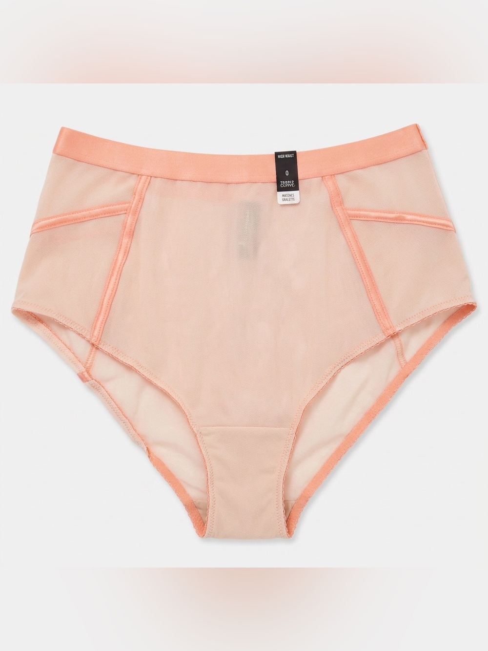 Mesh High Waist Brief Panty